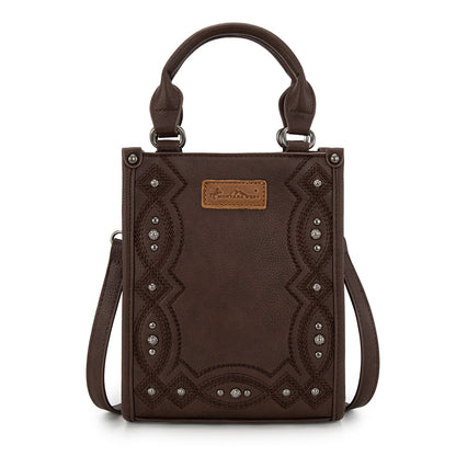 MW1334-1831  Montana West Embroidered Aztec Small Tote/Crossbody