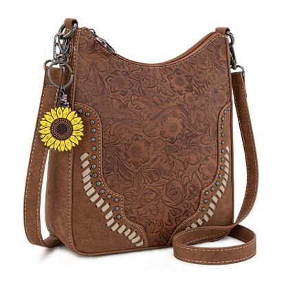 MW1335-8330  Montana West Embossed Collection Crossbody Bag