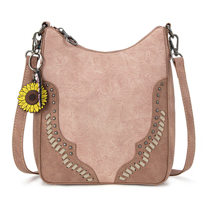 MW1335-8330  Montana West Embossed Collection Crossbody Bag