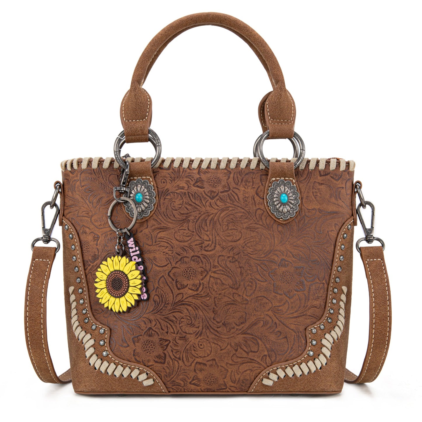 MW1335-8360 Montana West Embossed Collection Tote/Crossbody Bag