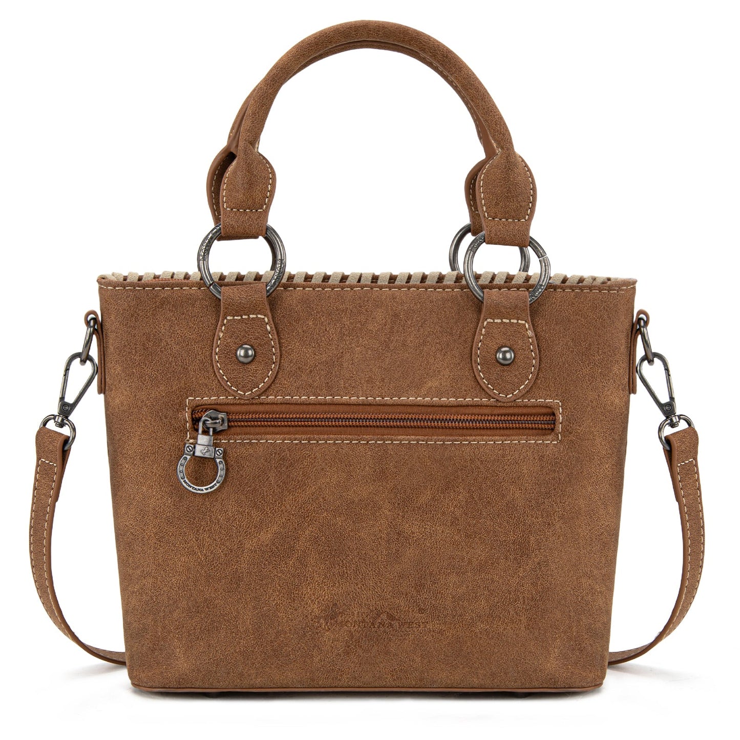 MW1335-8360 Montana West Embossed Collection Tote/Crossbody Bag
