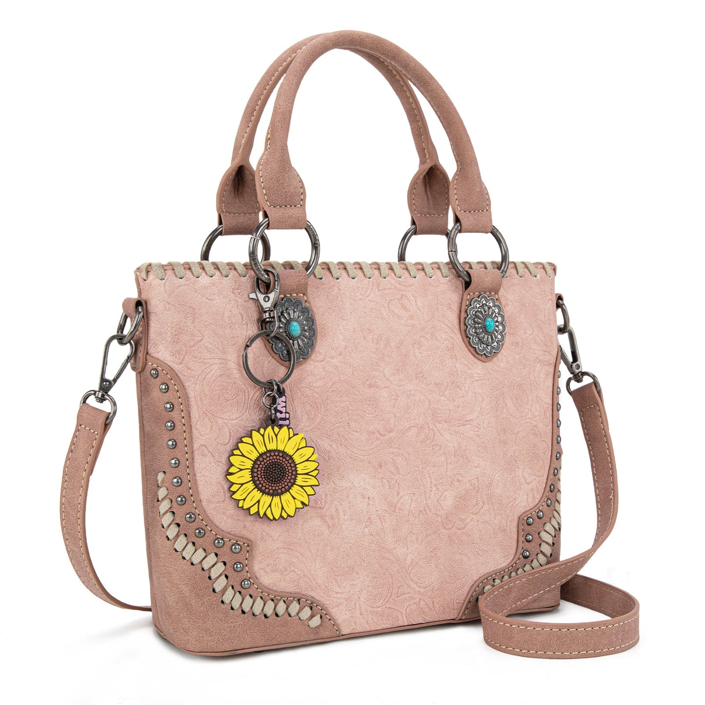 MW1335-8360 Montana West Embossed Collection Tote/Crossbody Bag