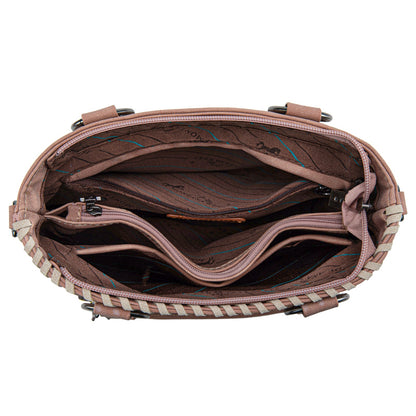 MW1335-8360 Montana West Embossed Collection Tote/Crossbody Bag