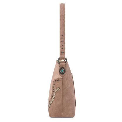 MW1335G-918  Montana West Embossed Collection Hobo Shoulder Bag