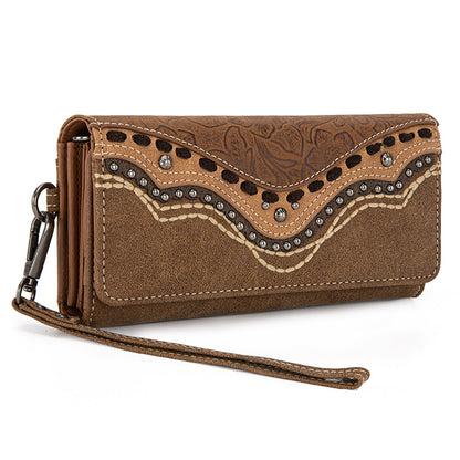 MW1340-W002 Montana West Embossed Collection Wallet