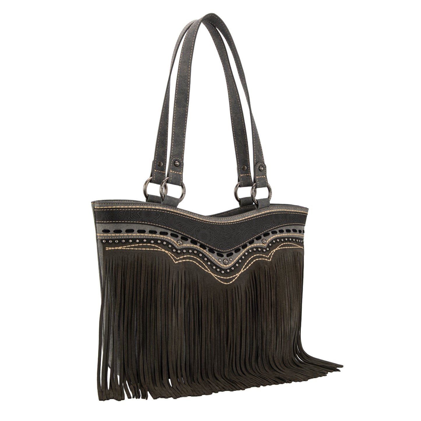 MW1340G-8317 Montana West Fringe Collection Concealed Carry Tote