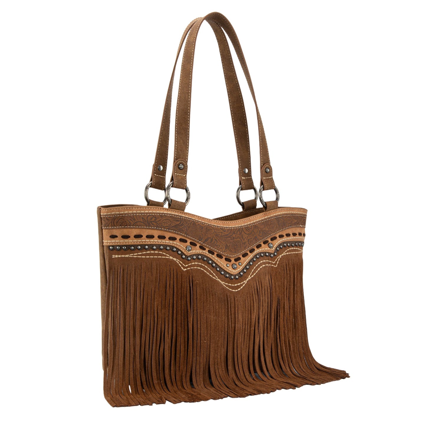 MW1340G-8317 Montana West Fringe Collection Concealed Carry Tote