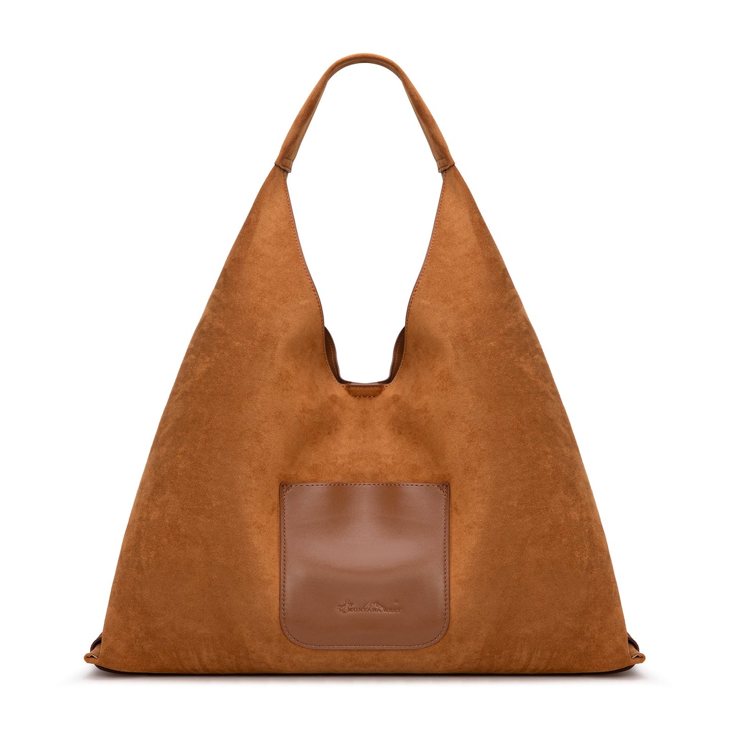 MW1341-9182   Montana West Boot Stitch Fringe Large Hobo Bag