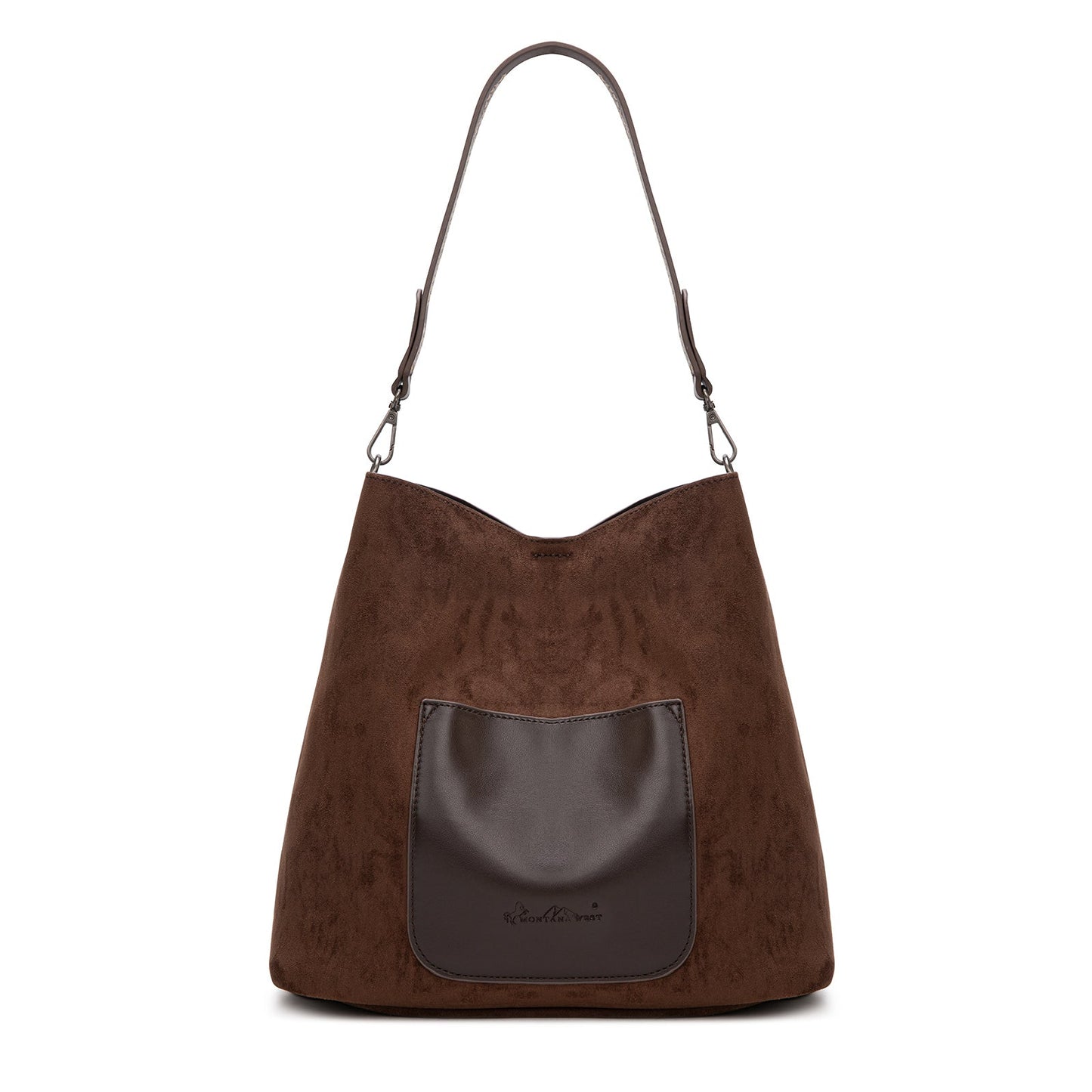 MW1341-918  Montana West Boot Stitch Fringe Hobo Bag
