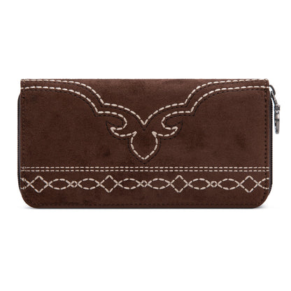 MW1341-W022   Montana West Boot Stitch Wallet