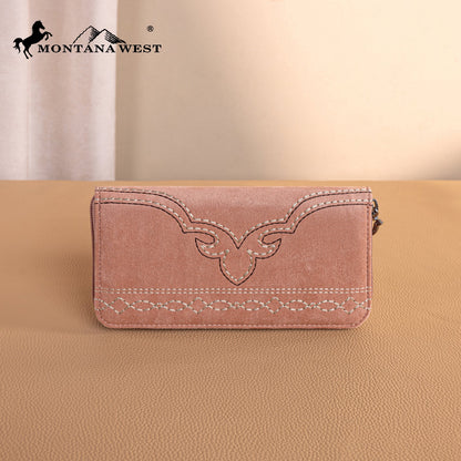 MW1341-W022   Montana West Boot Stitch Wallet