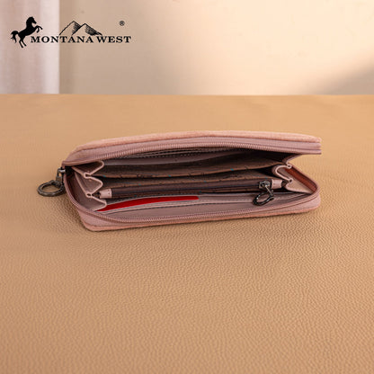 MW1341-W022   Montana West Boot Stitch Wallet