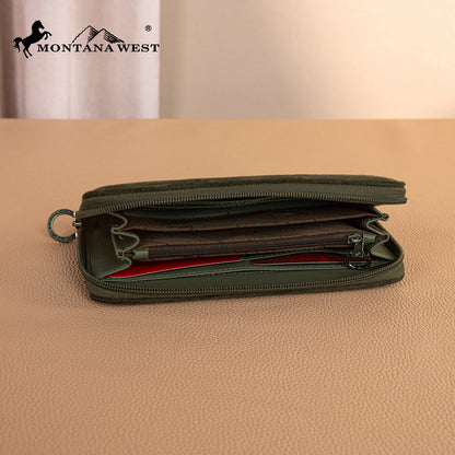 MW1341-W022   Montana West Boot Stitch Wallet