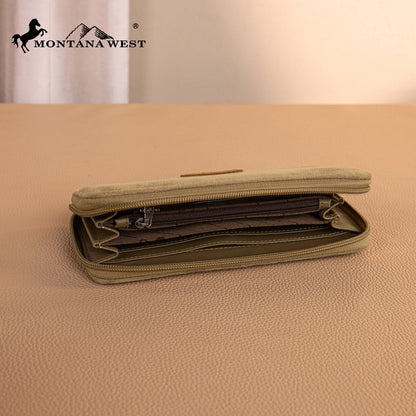 MW1341-W022   Montana West Boot Stitch Wallet
