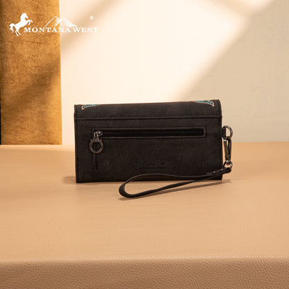 MW1344-W002 Montana West Concho Embroidered Collection Wallet
