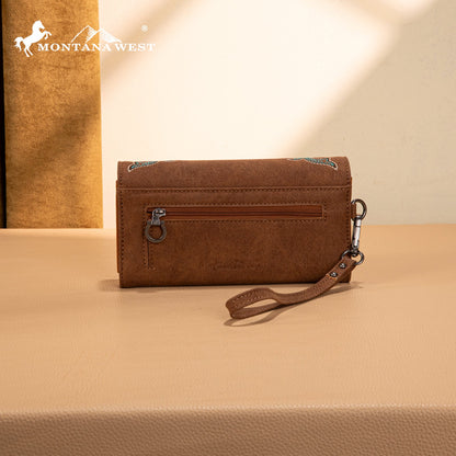 MW1344-W002 Montana West Concho Embroidered Collection Wallet