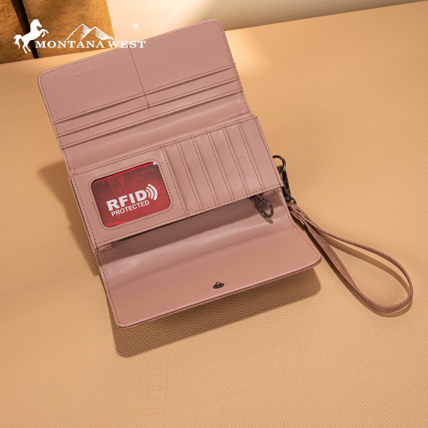 MW1344-W002 Montana West Concho Embroidered Collection Wallet