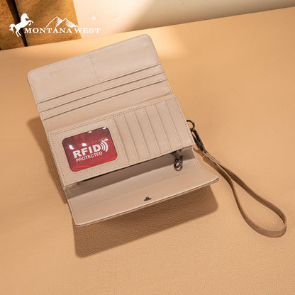 MW1344-W002 Montana West Concho Embroidered Collection Wallet