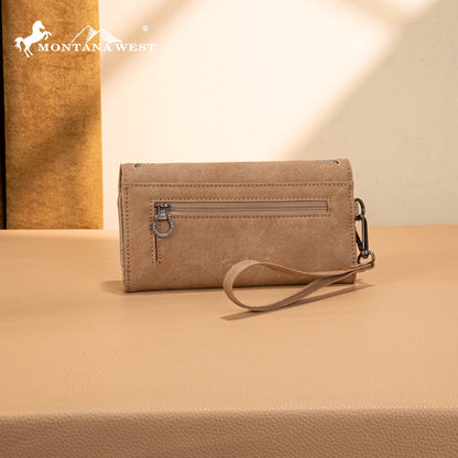 MW1344-W002 Montana West Concho Embroidered Collection Wallet
