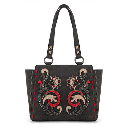 MW1348-8250  Montana West Embroidered Tote Bag