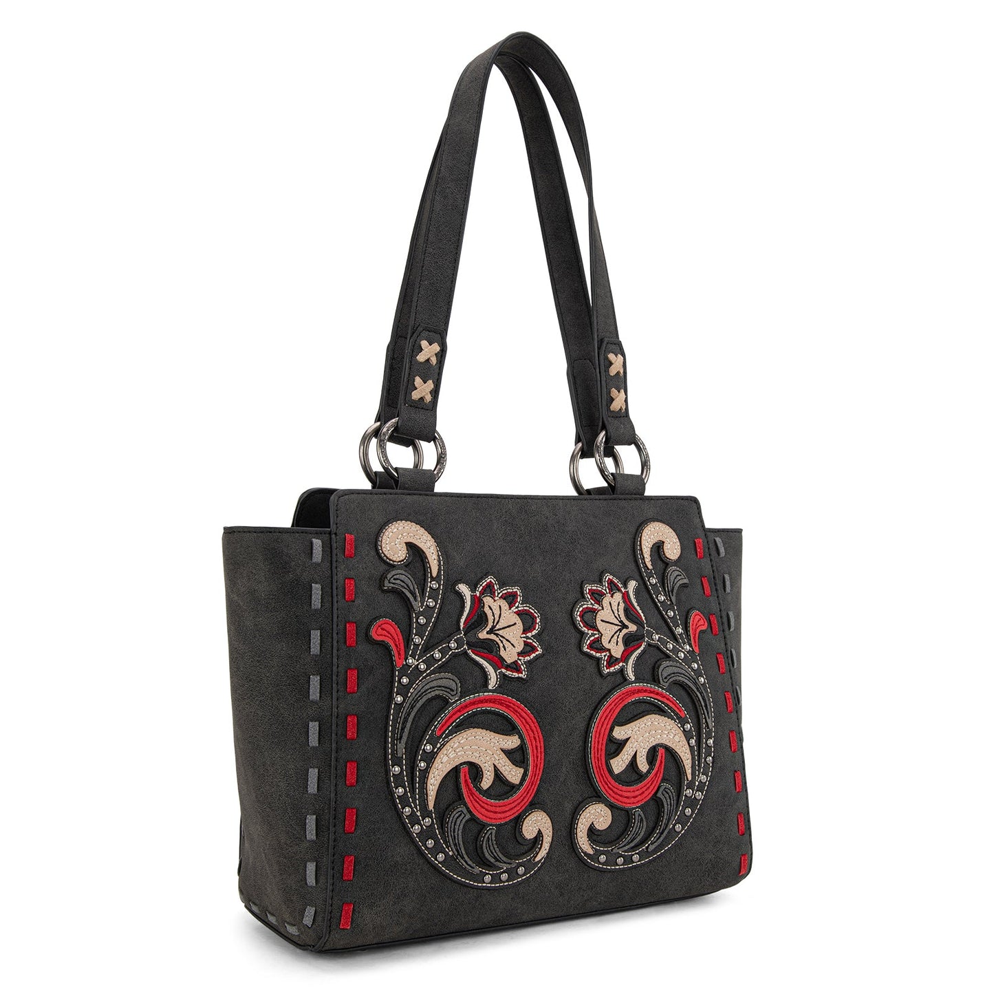 MW1348-8250  Montana West Embroidered Tote Bag