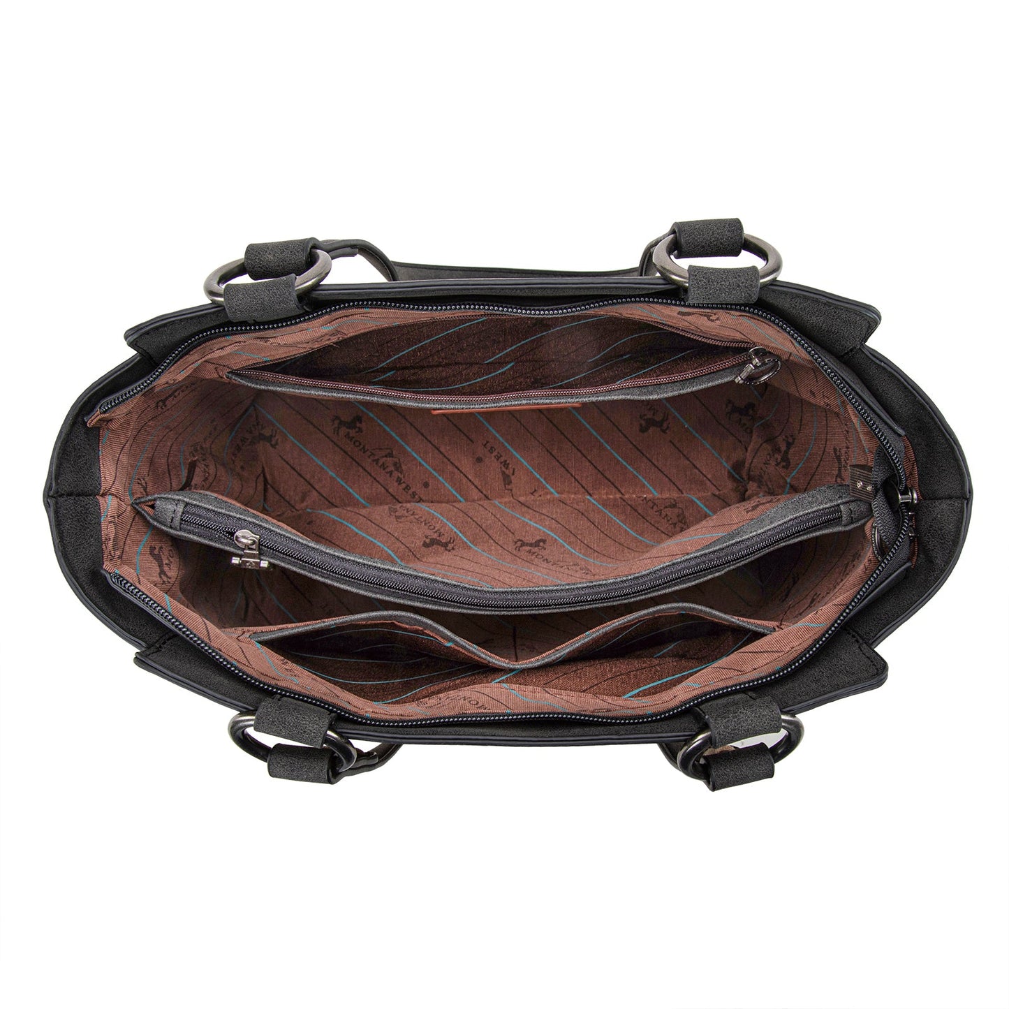 MW1348-8250  Montana West Embroidered Tote Bag