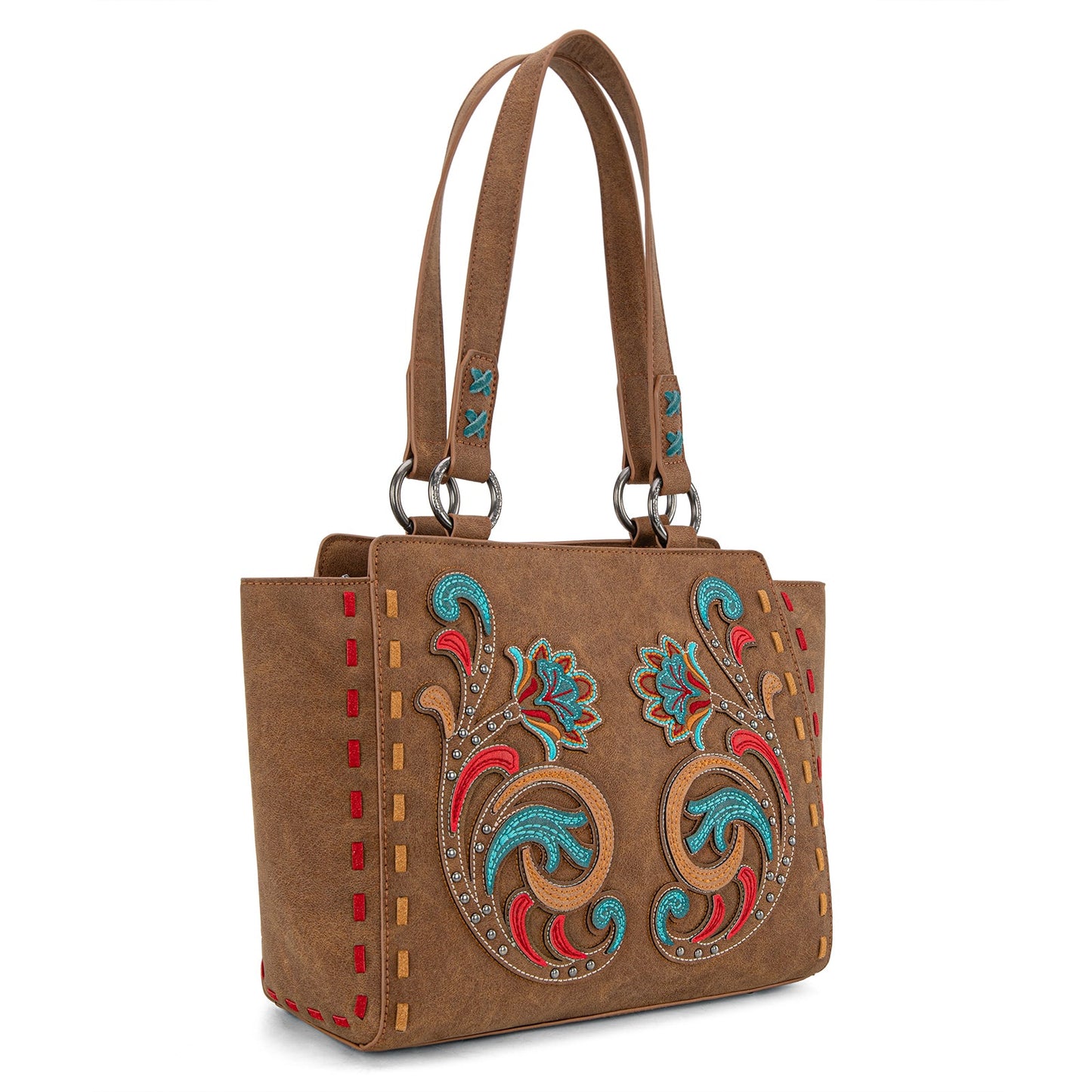 MW1348-8250  Montana West Embroidered Tote Bag