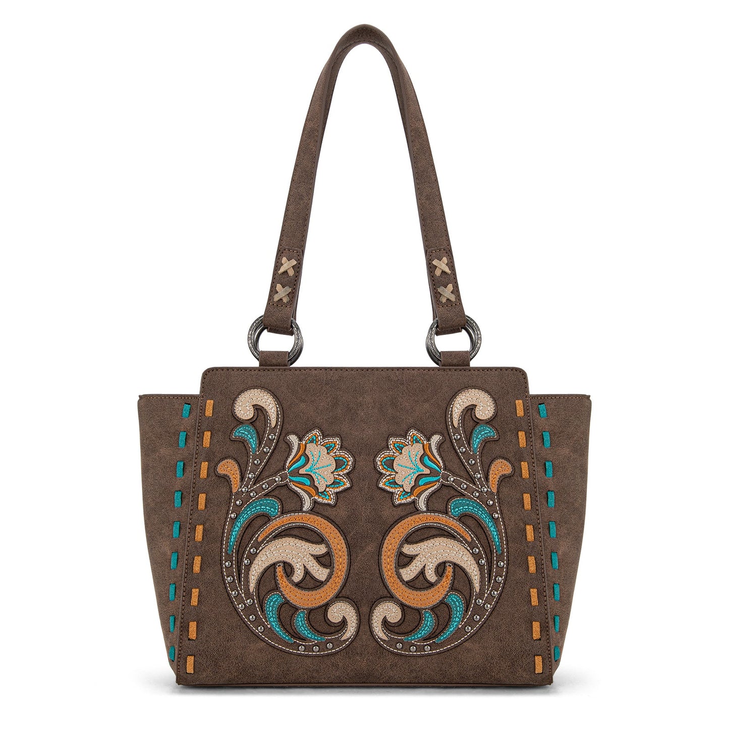 MW1348-8250  Montana West Embroidered Tote Bag