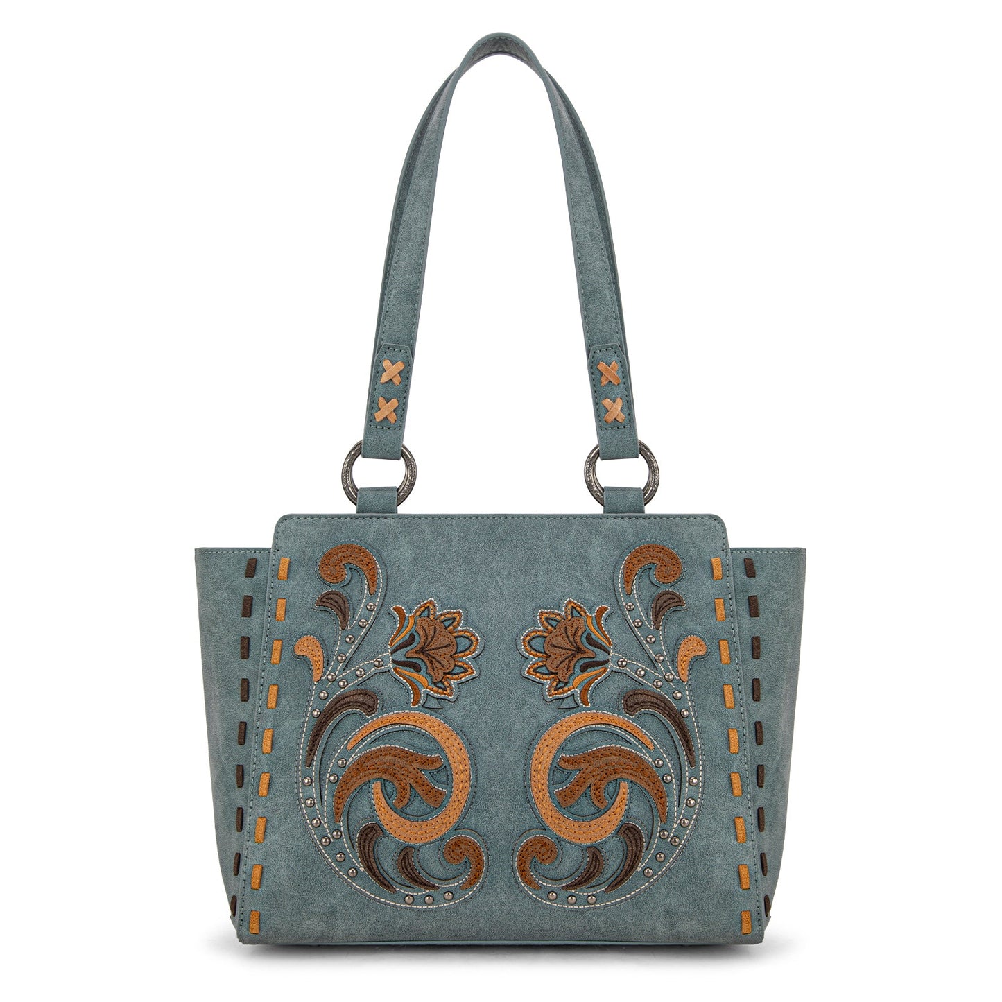 MW1348-8250  Montana West Embroidered Tote Bag