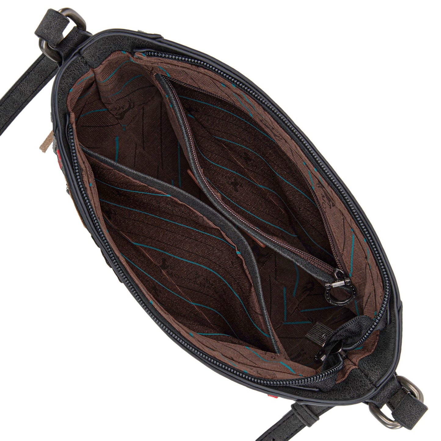 MW1348-8360  Montana West Embroidered Crossbody