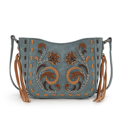 MW1348-8360  Montana West Embroidered Crossbody
