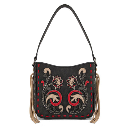 MW1348-918  Montana West Embroidered Hobo Bag