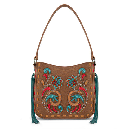 MW1348-918  Montana West Embroidered Hobo Bag