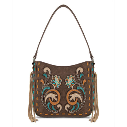MW1348-918  Montana West Embroidered Hobo Bag