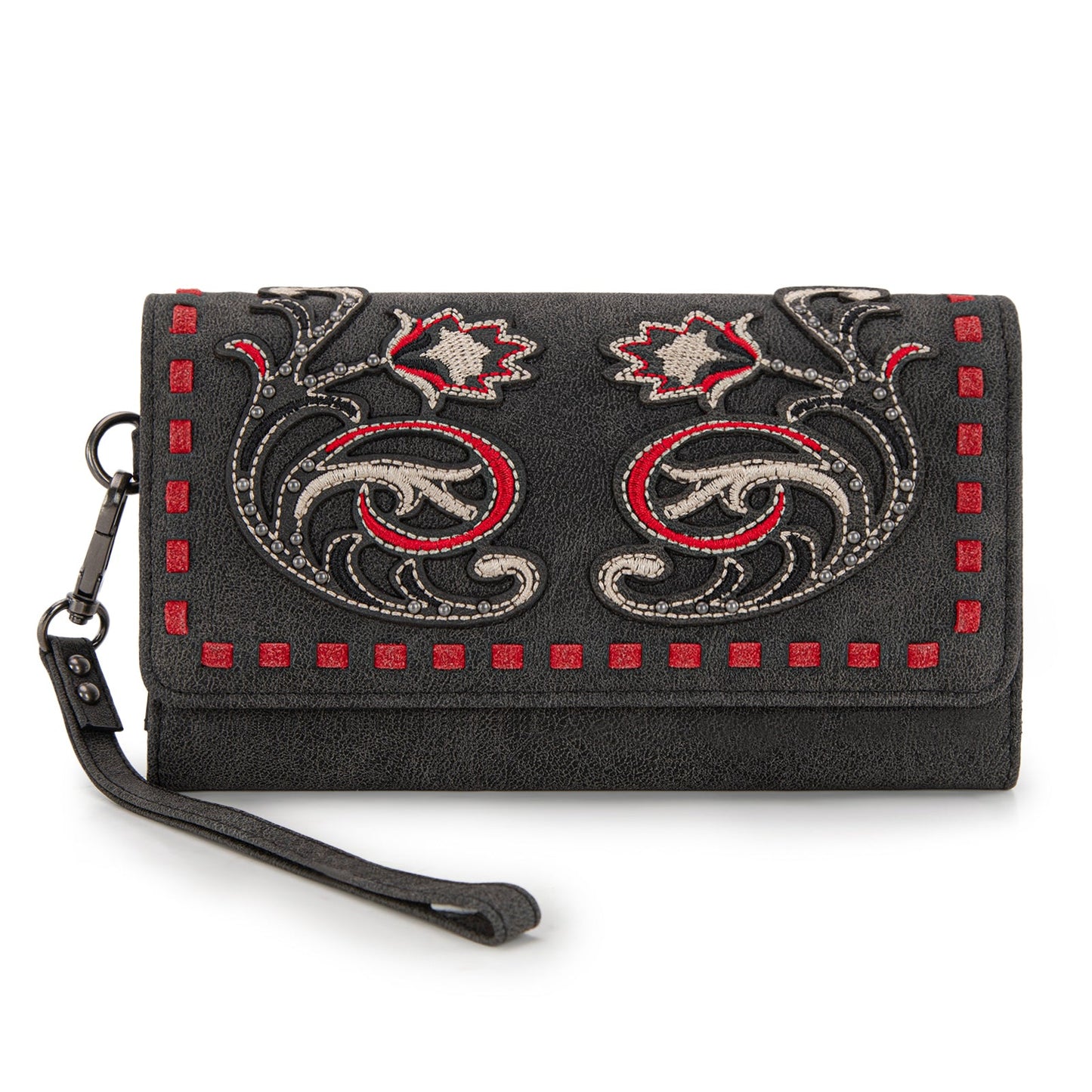 MW1348-W002 Montana West Embroidered Collection Wallet