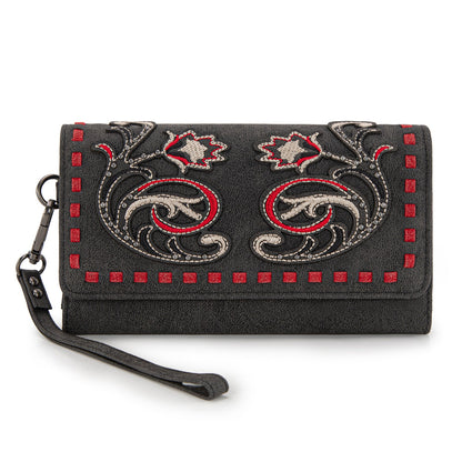 MW1348-W002 Montana West Embroidered Collection Wallet