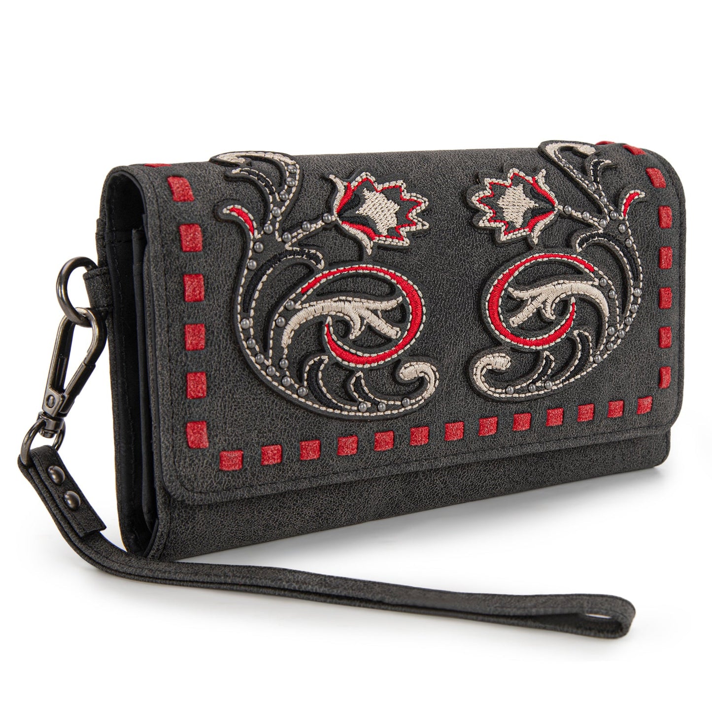 MW1348-W002 Montana West Embroidered Collection Wallet