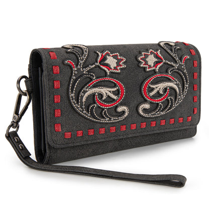 MW1348-W002 Montana West Embroidered Collection Wallet