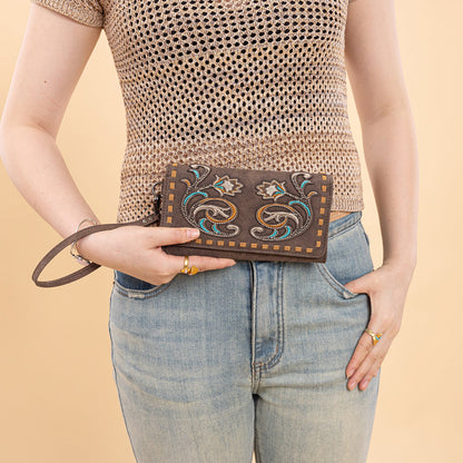 MW1348-W002 Montana West Embroidered Collection Wallet
