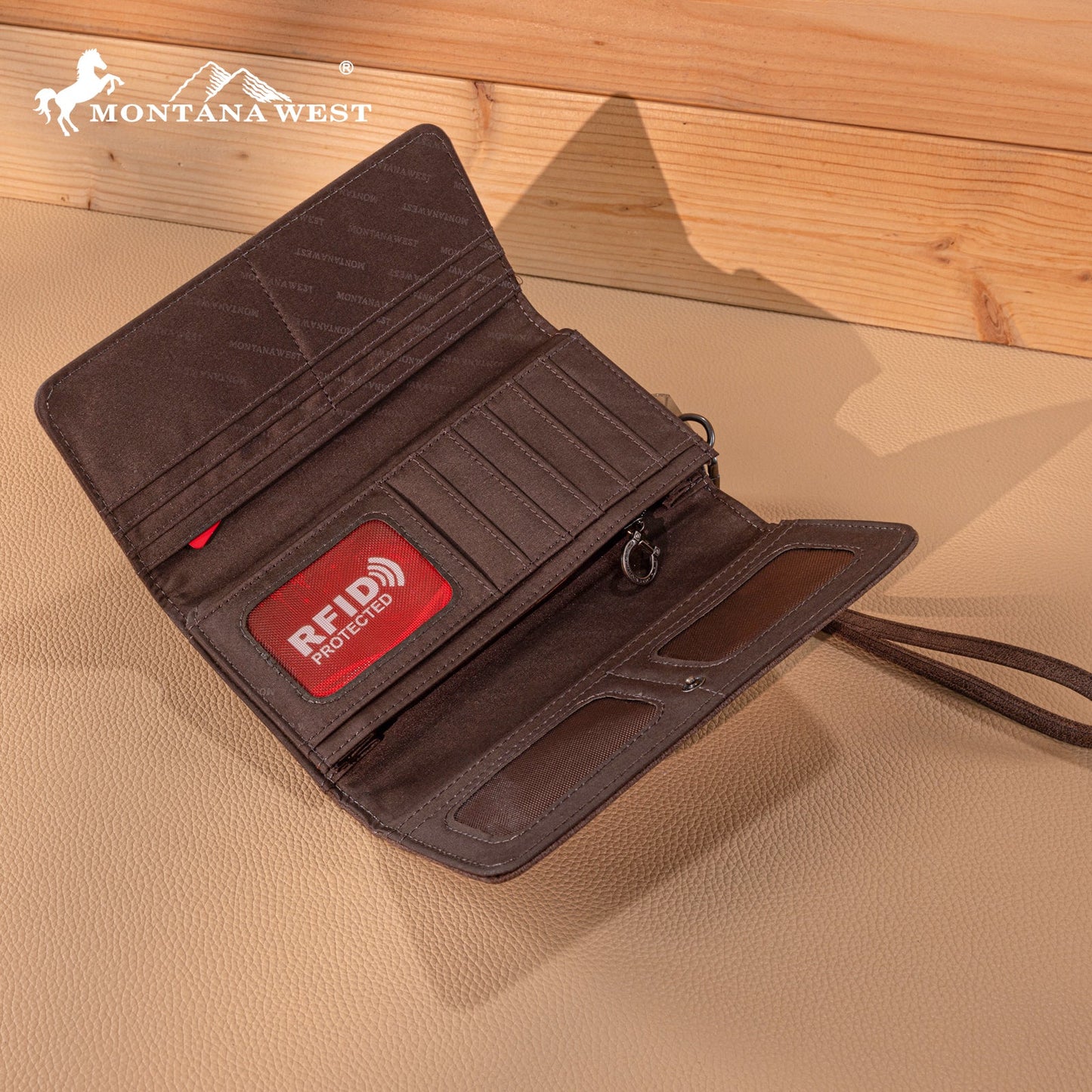 MW1348-W002 Montana West Embroidered Collection Wallet