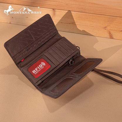 MW1348-W002 Montana West Embroidered Collection Wallet
