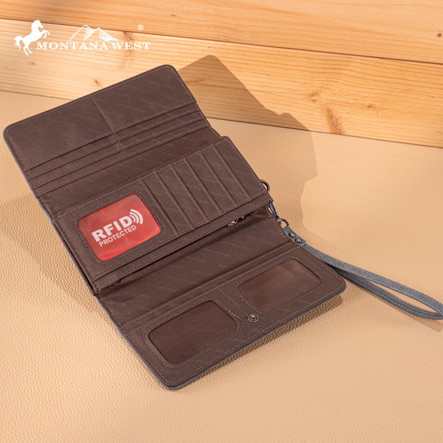 MW1348-W002 Montana West Embroidered Collection Wallet