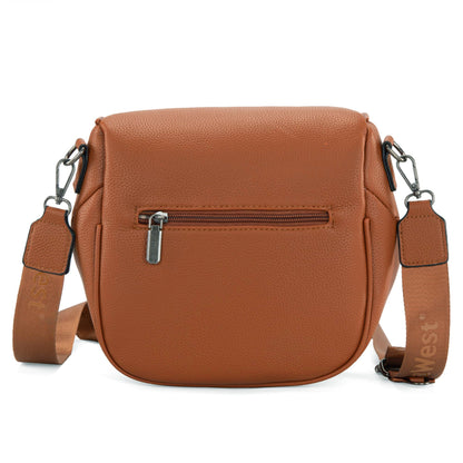 MWC-285 Montana West Spacious Crossbody Bum Bag with Coin Purse - Brown