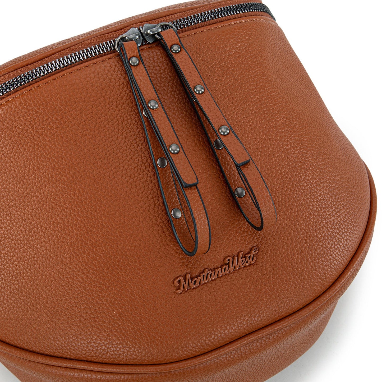 MWC-285 Montana West Spacious Crossbody Bum Bag with Coin Purse - Brown