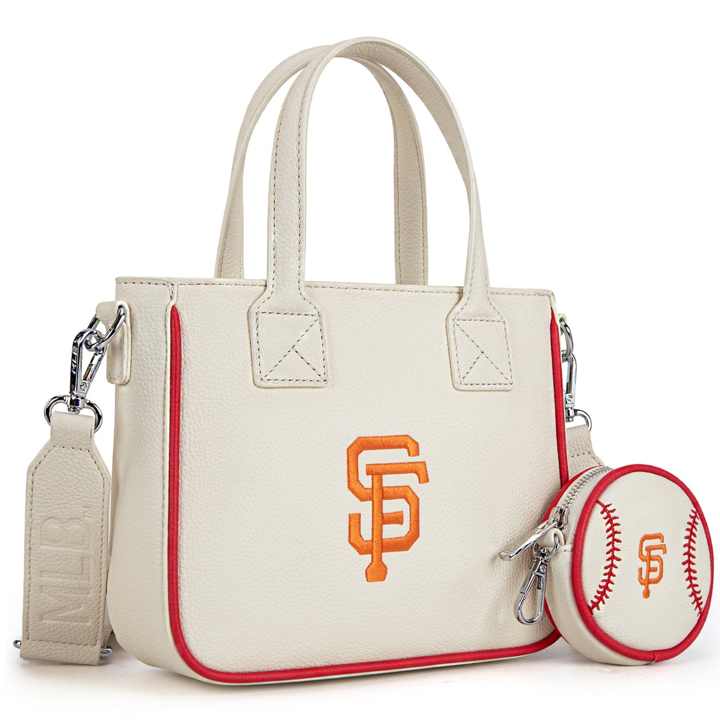 MLB-SF103  MLB San Francisco Giants Team  Tote/Crossbody with Baseball Coin Pouch