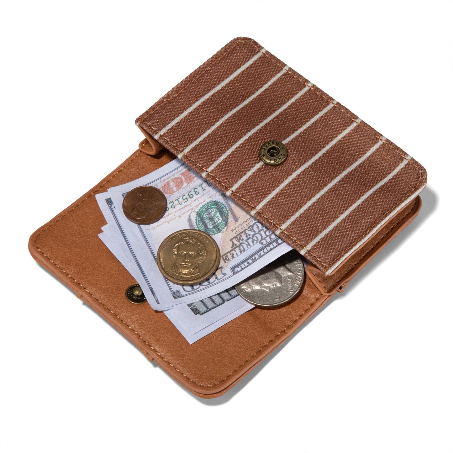 LEE56-005   Lee Striped Collection Small Wallet