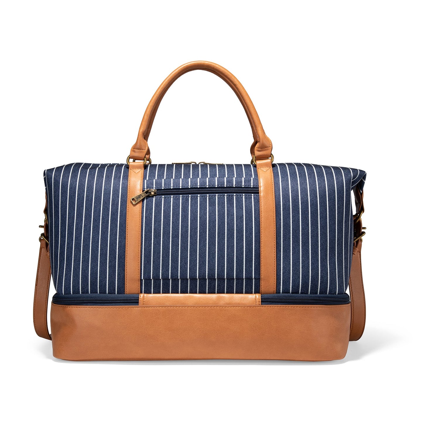 LEE56-001  LEE Striped Collection Canvas Duffle Bag