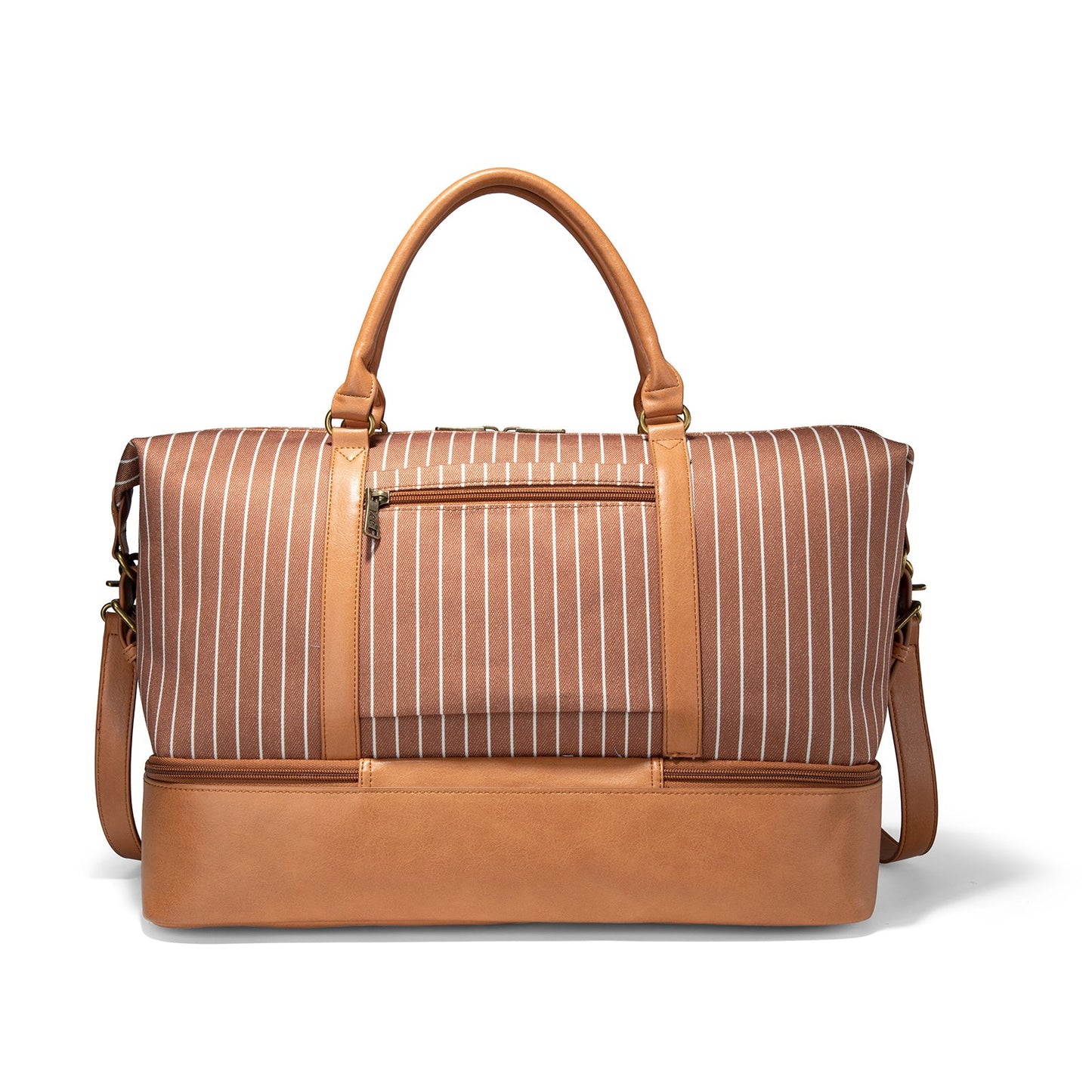 LEE56-001  LEE Striped Collection Canvas Duffle Bag