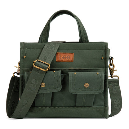 LEE53-001   LEE  Waxed Canvas Tote/Crossbody