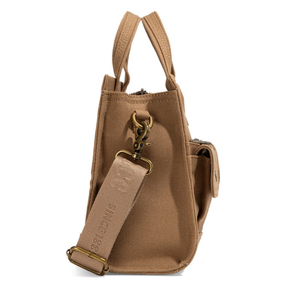 LEE53-001   LEE  Waxed Canvas Tote/Crossbody
